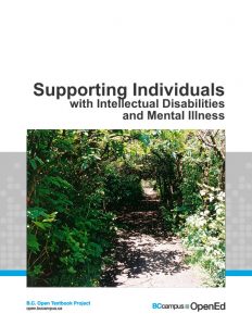 cover of Supporting Individuals text featuring title and photo of a sunny, tree-lined path