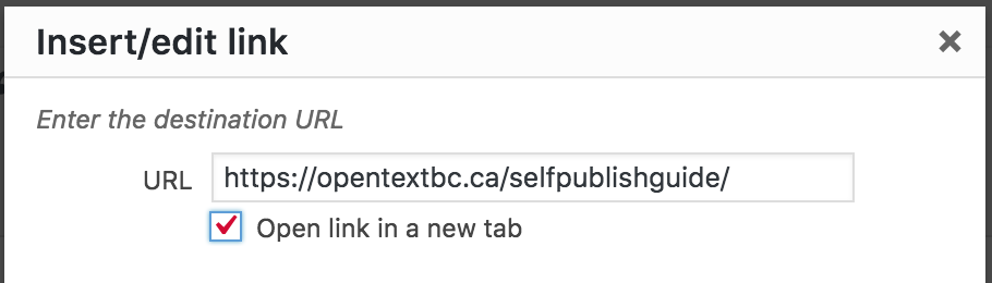 link settings viewer - features checkbox to open link in new tab